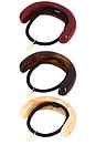 view 2 of 2 Acrylic Crescent Pack Of 3 in Tort, Deep Red, & Natural