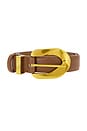 view 3 of 3 Genuine Leather Belt in Tan