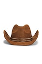view 2 of 4 Belis Rancher Cowboy Hat in Dark Brown