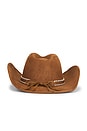 view 3 of 4 Belis Rancher Cowboy Hat in Dark Brown