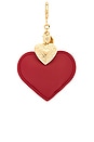 view 1 of 5 Leather Heart Charm in Gold