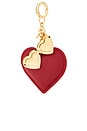 view 4 of 5 Leather Heart Charm in Gold