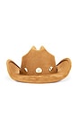 view 3 of 4 Coastal Cowboy Hat in Gold & Brown