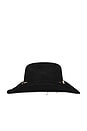 view 4 of 4 Violet Cowboy Hat in Black