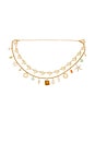 view 1 of 2 Shelly Chain Belt in Gold & Multi Charm