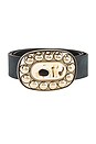 view 3 of 3 Faux Nappa Belt in Silver & Gold