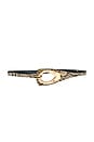 view 1 of 2 Snake Belt With Gold Hardware in Snake