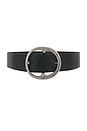 view 1 of 3 Belt With Statement Circular Buckle in Black