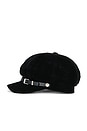 view 3 of 3 Baker Boy Hat in Black