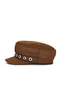 view 5 of 4 Baker Boy Hat in Dark Brown