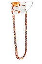 view 1 of 2 Chain Mask Holder in Brown