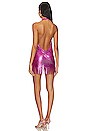view 3 of 4 MINIVESTIDO CON CADENA in Fuchsia