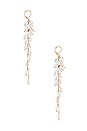 view 2 of 2 Pearl Cluster Drop Earring in Gold