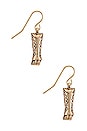 view 2 of 2 Cowboy Boot Earring in Gold