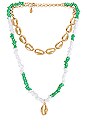 view 1 of 2 Chunky Chain Layered Necklace in Gold