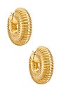 view 1 of 2 Chunky Hoops in Gold