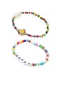 view 3 of 4 Beaded Happy Bracelet in Multi