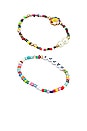 view 4 of 4 Beaded Happy Bracelet in Multi