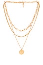 view 1 of 2 LAYERED CHAIN 펜던트 목걸이 in Gold