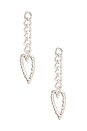 view 2 of 2 BOUCLES D'OREILLES CŒUR in Silver