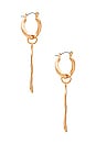 view 3 of 3 Hammered Hoops in Gold