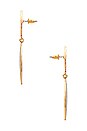 view 2 of 2 Hammered Stud Earrings in Gold