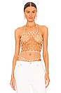view 1 of 4 Halter Chain Top in Gold