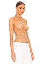 view 2 of 4 Halter Chain Top in Gold