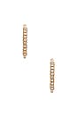 view 3 of 3 Pave The Way Hoops in Gold