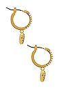 view 3 of 3 BRINCOS LOVE DROP in Gold