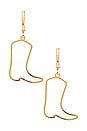 view 2 of 3 Boot Scoot Earrings in Gold