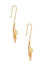 view 3 of 3 Flutter Earrings in Gold