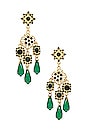view 1 of 2 Candelabra Earrings in Green