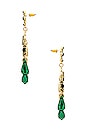 view 2 of 2 Candelabra Earrings in Green
