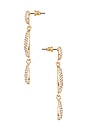 view 2 of 2 Dropping By Earrings in Gold