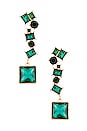 view 1 of 2 Royalty Earrings in Emerald