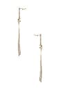 view 2 of 2 x Nat & Liv Rhodium Plated Statement Earrings in Silver