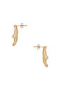 view 2 of 2 Abstract Earrings in Gold