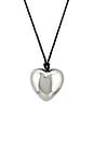 view 2 of 3 COLLIER RAS DU COU METALLIC HEART in Silver