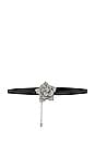 view 1 of 2 Rhinestone Rosette Choker in Silver