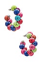 view 1 of 3 Beaded Hoop Earring in Multi