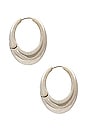 view 2 of 3 Everyday Hoop Earring in Silver