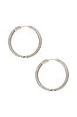 view 2 of 3 Dancing Queen Hoops in Silver