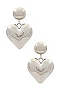 view 1 of 2 Heart Drop Earring in Silver