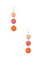 view 2 of 2 Amore Earring in Orange Ombre