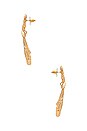 view 2 of 2 Double Heart Earrings in Gold