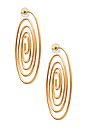view 1 of 3 Swirl Earrings in Gold
