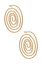 view 2 of 3 Swirl Earrings in Gold