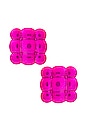 view 1 of 2 80's Earrings in Pink