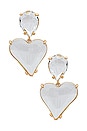 view 1 of 2 Heart Drop Earrings in Gold